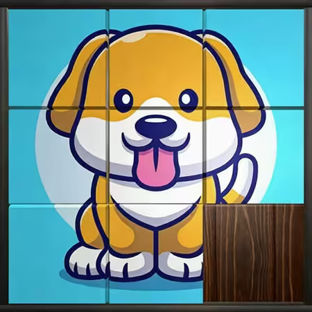 3D Kid Sliding Puzzle