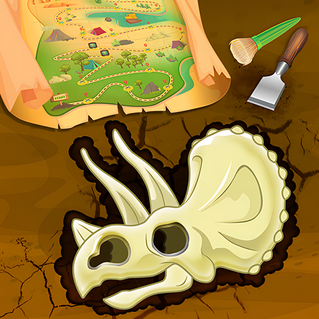 Dino funny digging