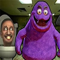 Grimace Shake Escape Skibidi and Cameraman