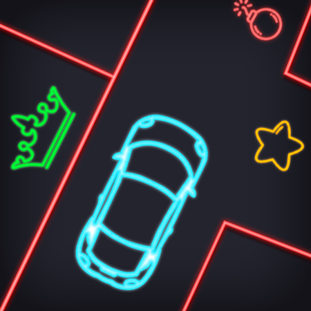 Neon car Puzzle