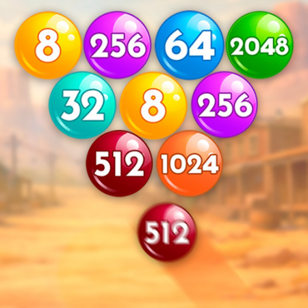 Number Bubble Shooter Wild West