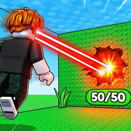 Obby: +1 Laser to Break Walls